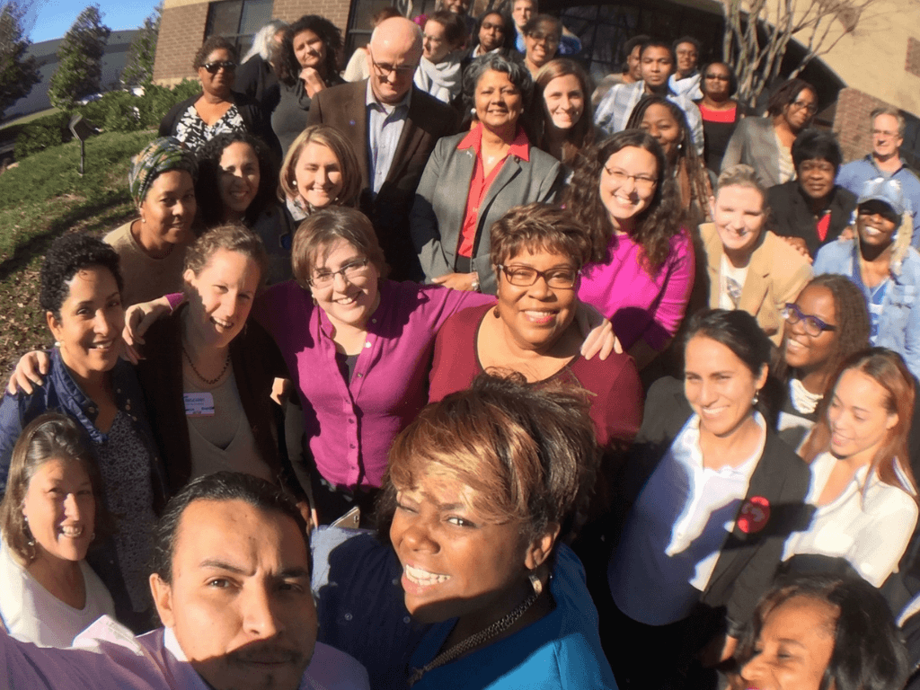 Teresa Purcell with coalition partners